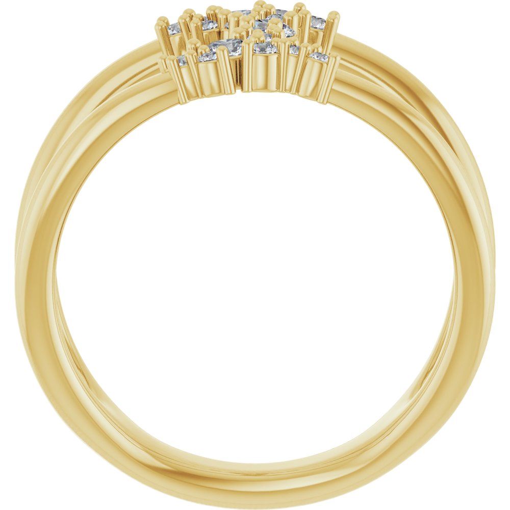 Negative Space Ring - 14K Yellow Gold