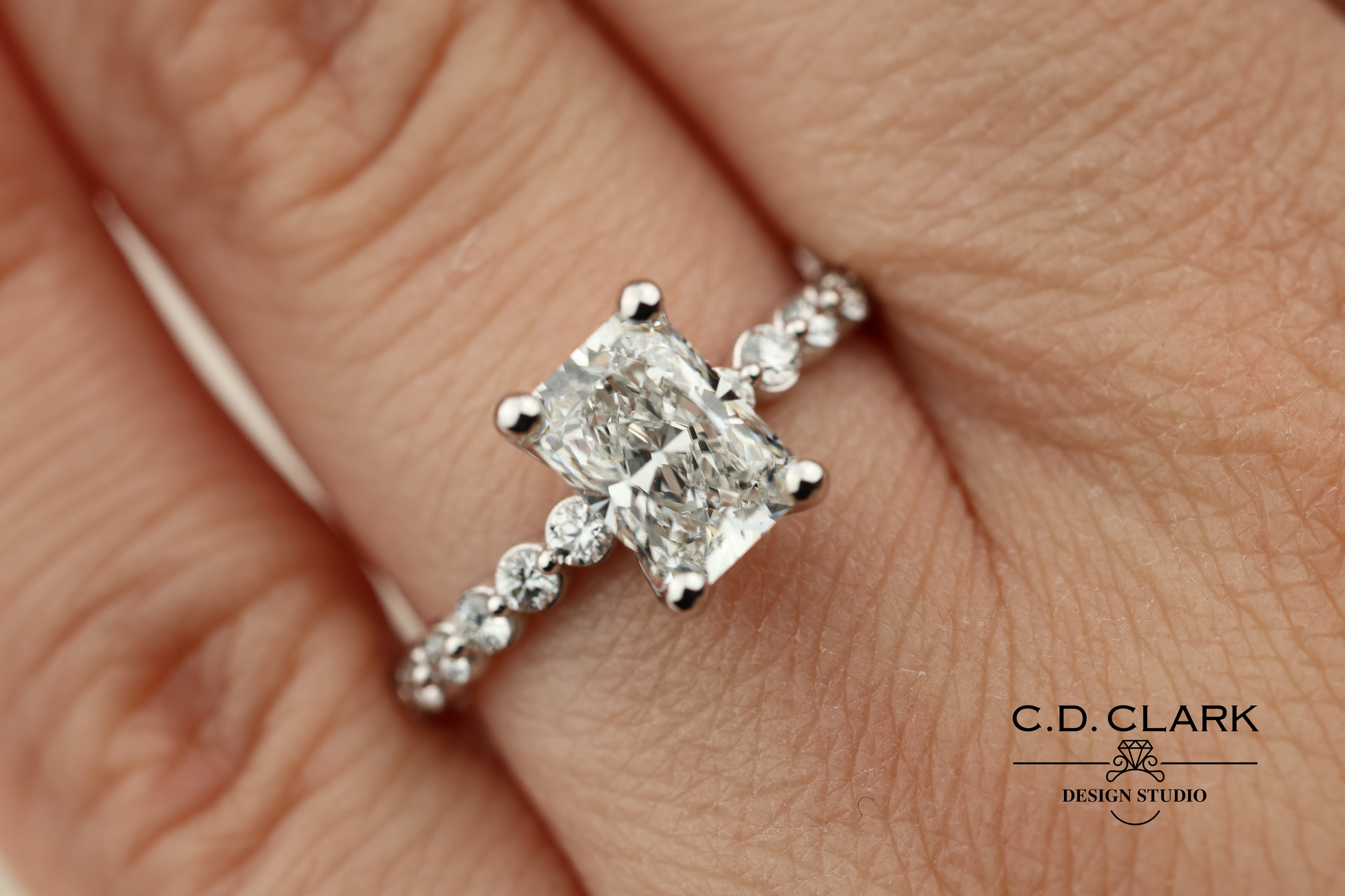 Dazzling 1.50ct Radiant Engagement Ring