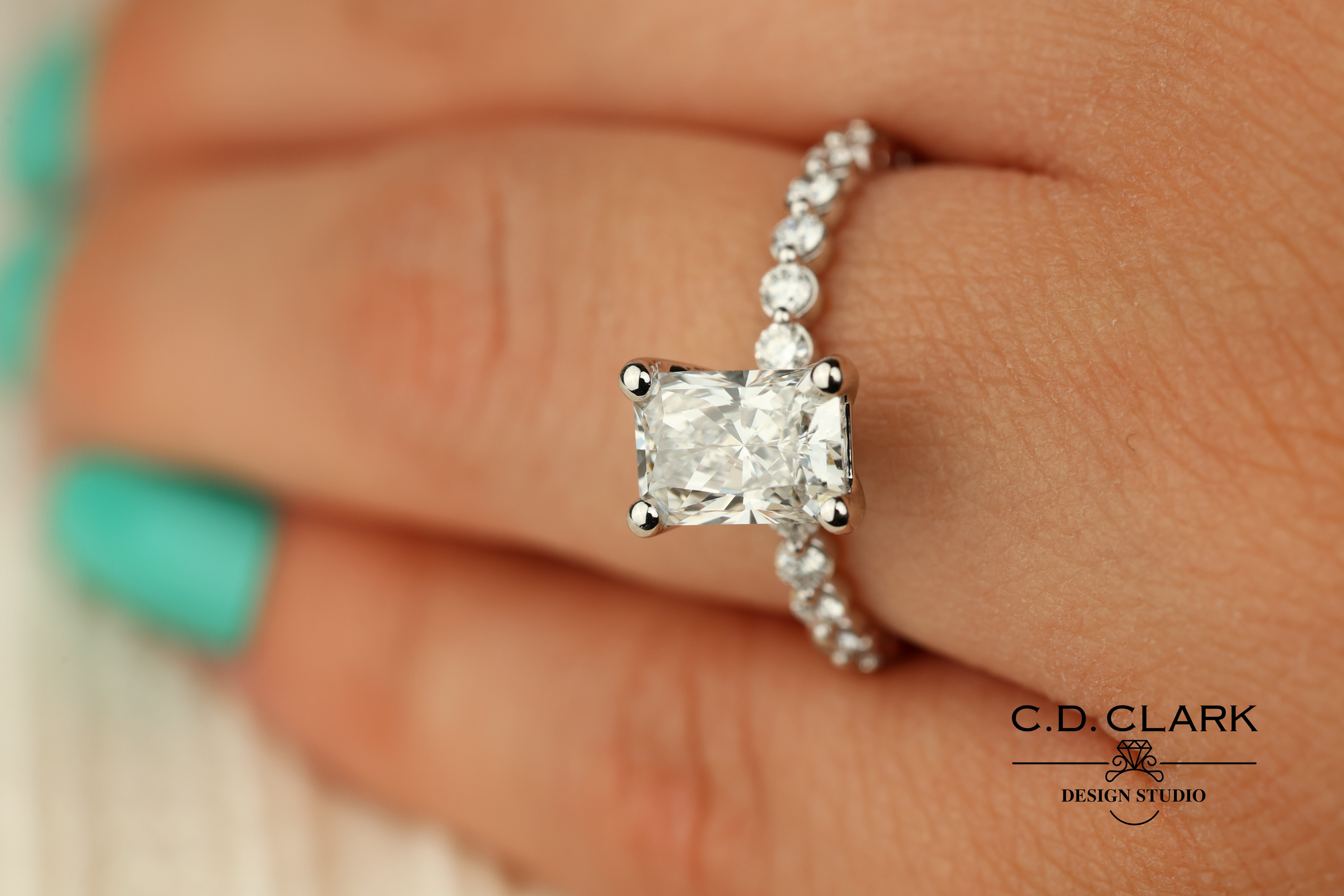 Dazzling 1.50ct Radiant Engagement Ring