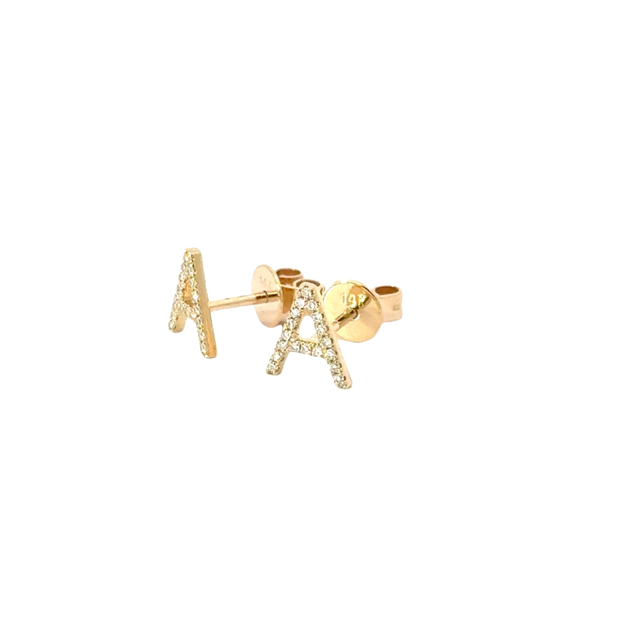 A-Shaped Stud Earrings