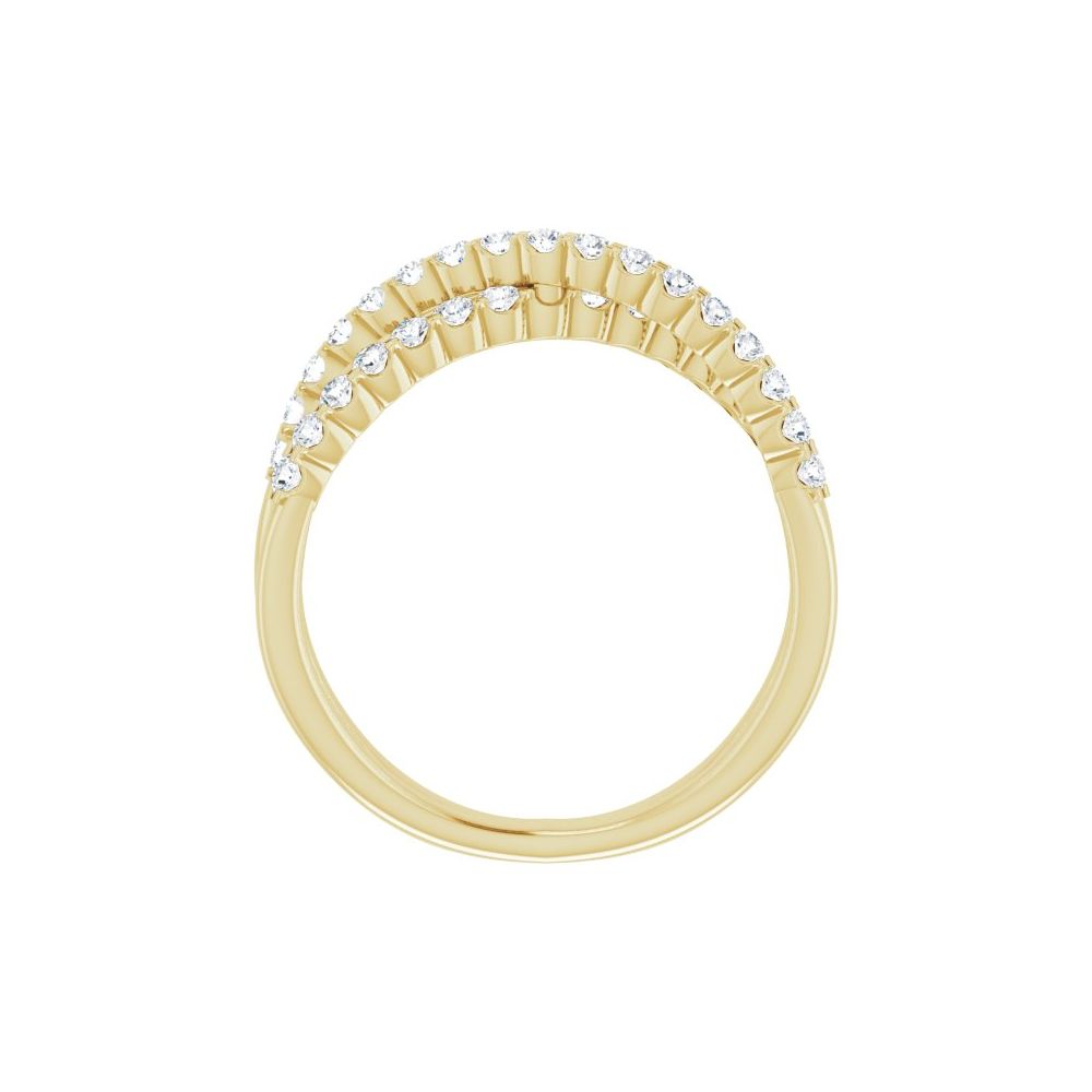 Infinite Elegance Criss-Cross Diamond Ring