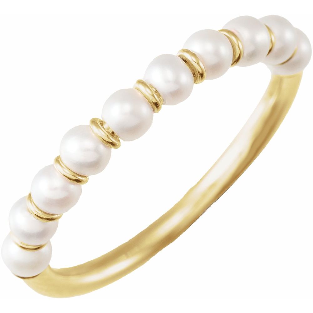 Freshwater Pearl Ring - 14K Yellow Gold