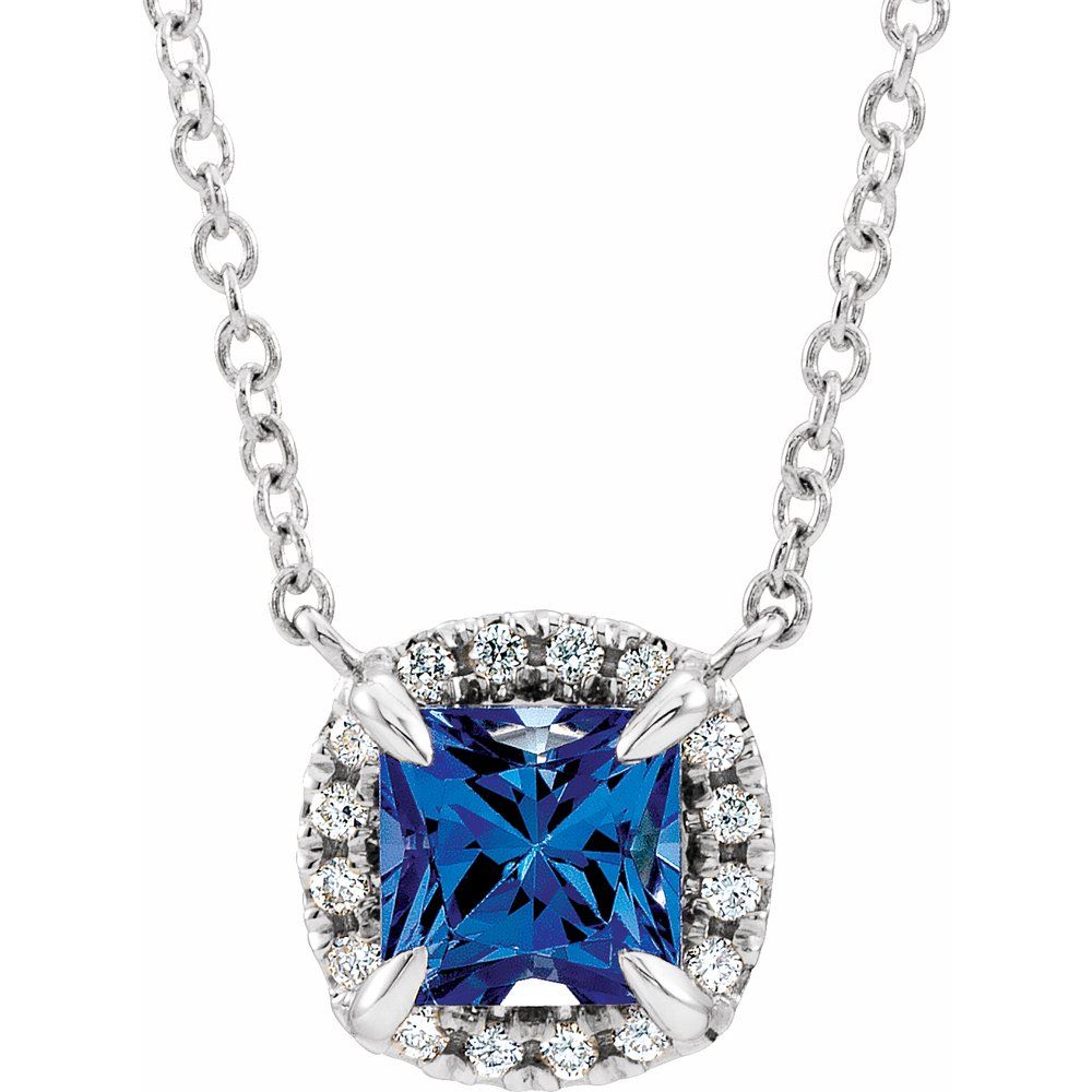 Sapphire & Diamond Necklace