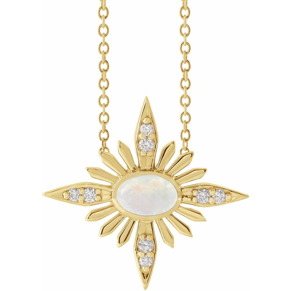 Ethiopian Starburst Opal Necklace