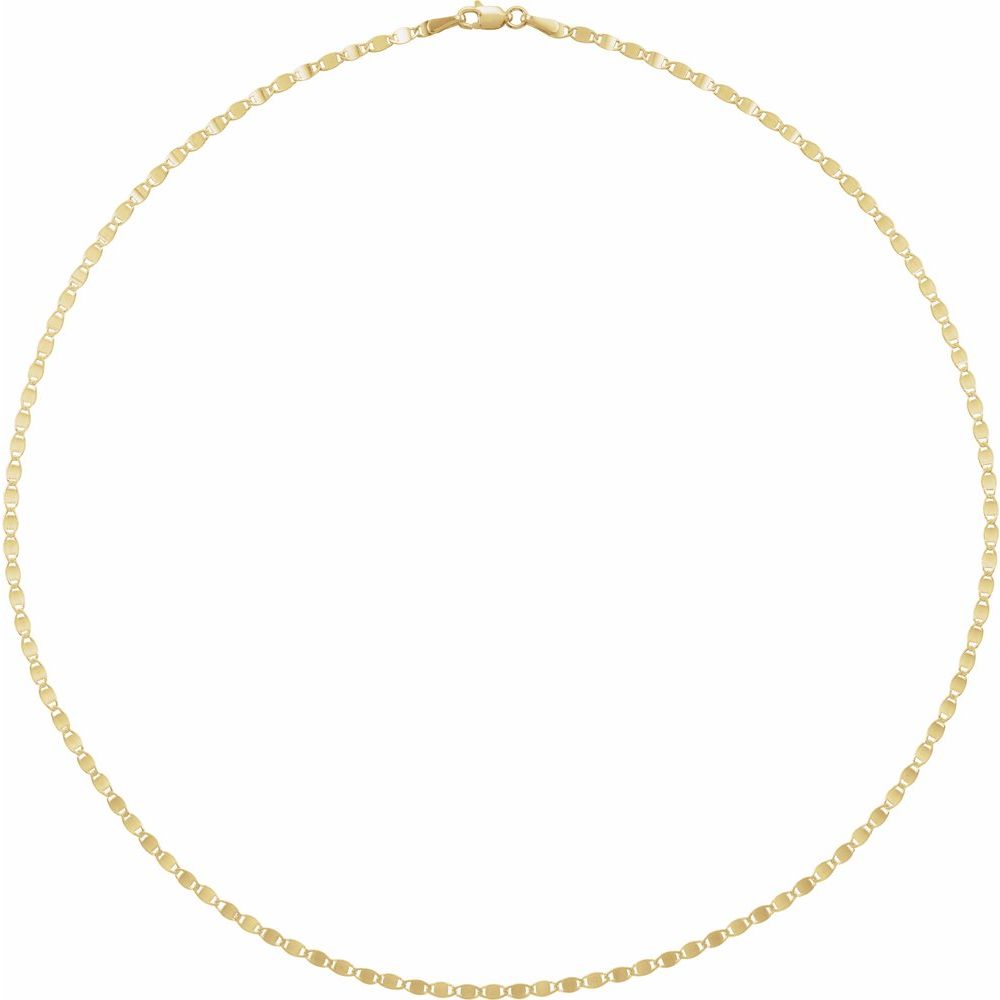 2.7mm Mirror Chain - 14K Yellow Gold