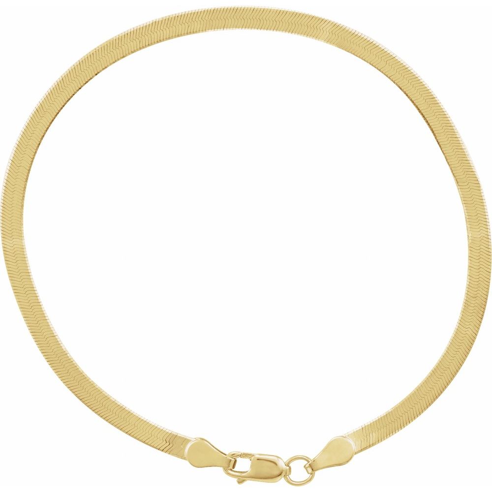 Flexible Herringbone Chain - 14K Yellow