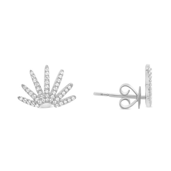 Star Wreath Diamond Necklace, white gold