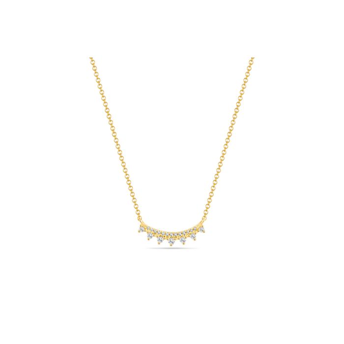 Triangle Row Diamond Necklace