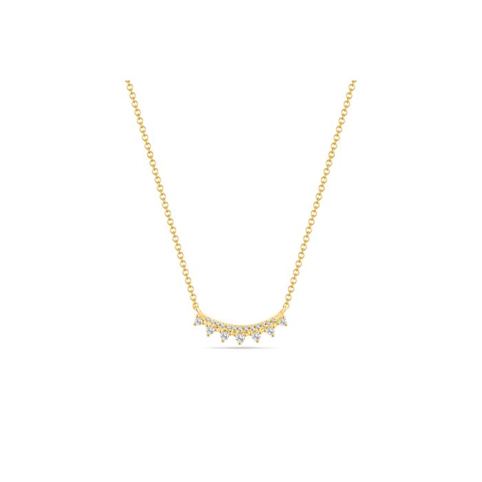 Triangle Row Diamond Necklace