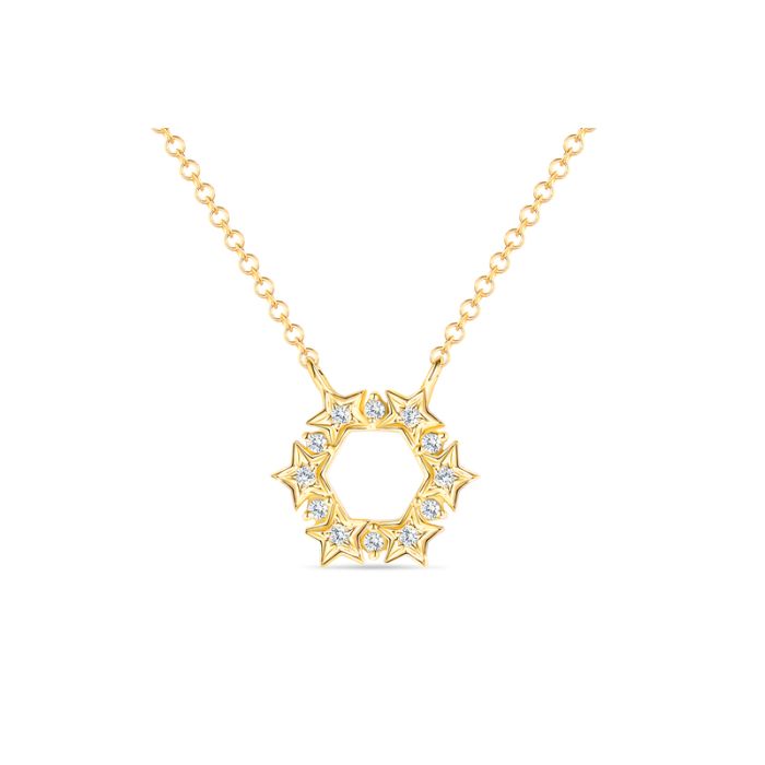 Star Wreath Diamond Necklace