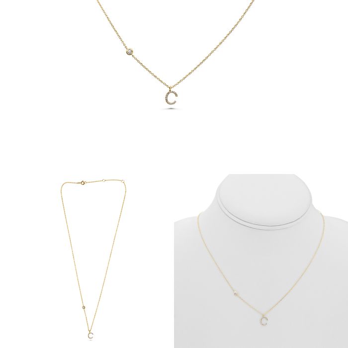 Initial Diamond Necklace