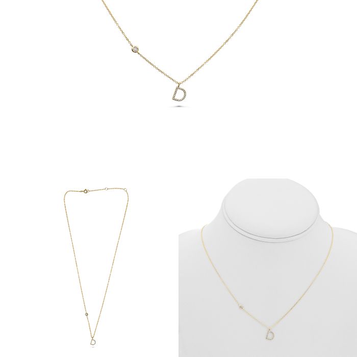 Initial D Diamond Necklace