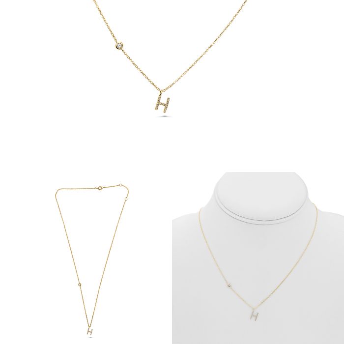 Initial Diamond Necklace