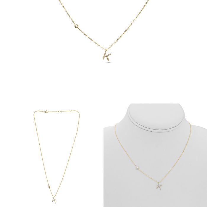 Initial Diamond Necklace