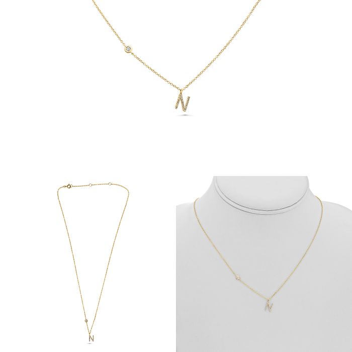 Initial Diamond Necklace