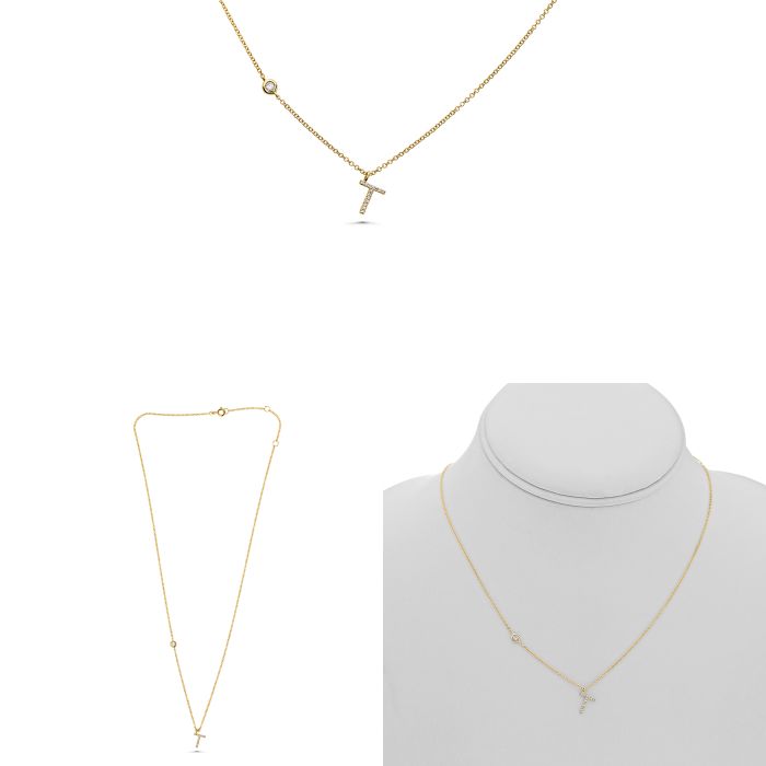 Initial Diamond Necklace