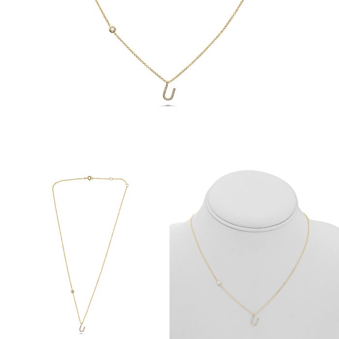 Initial Diamond Necklace