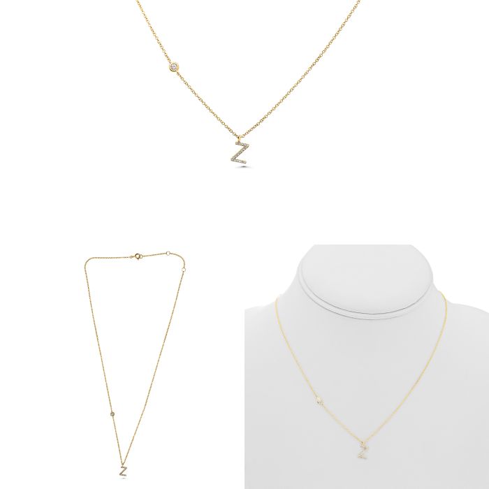 Initial z Diamond Necklace