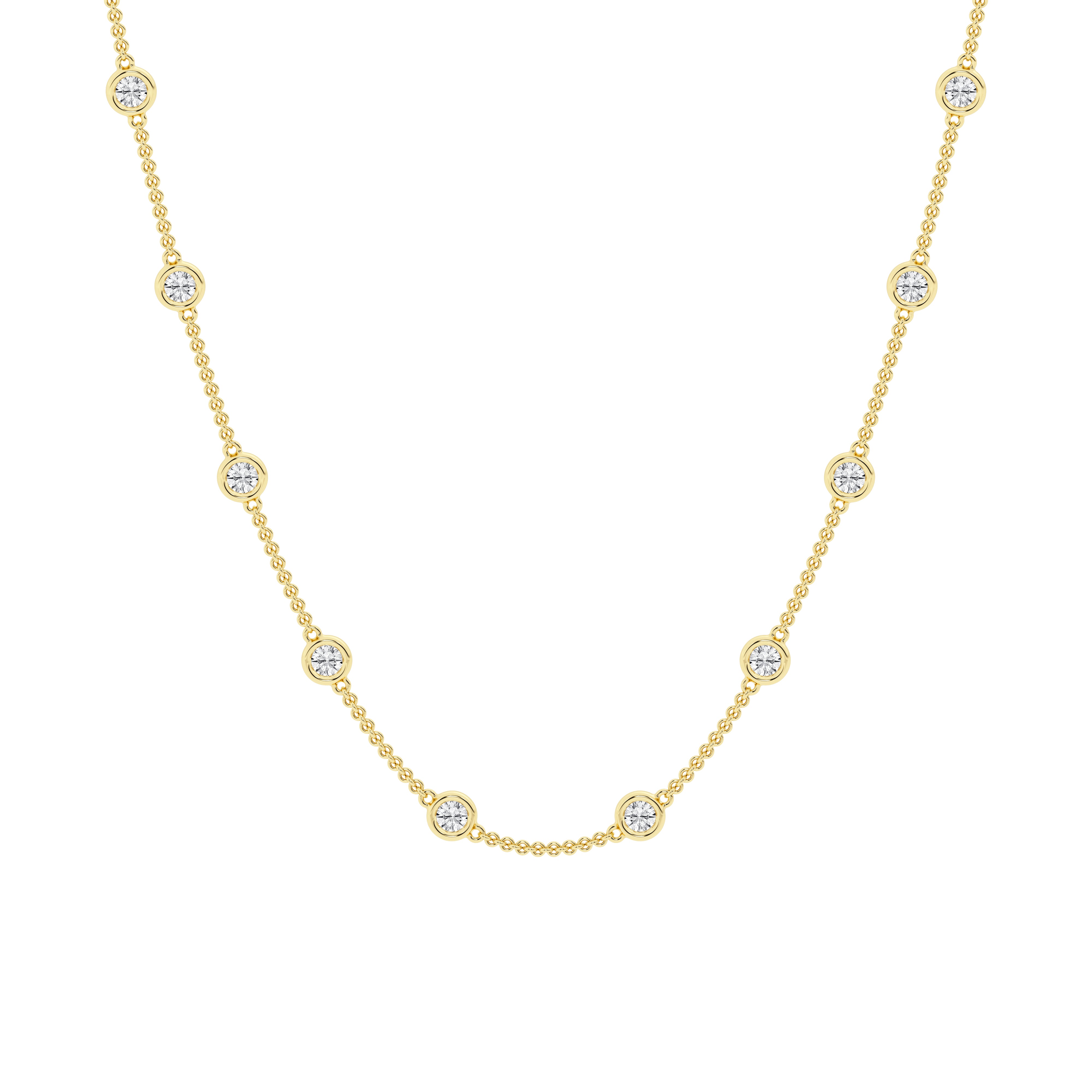 4 carat Diamond by the Yard Necklace