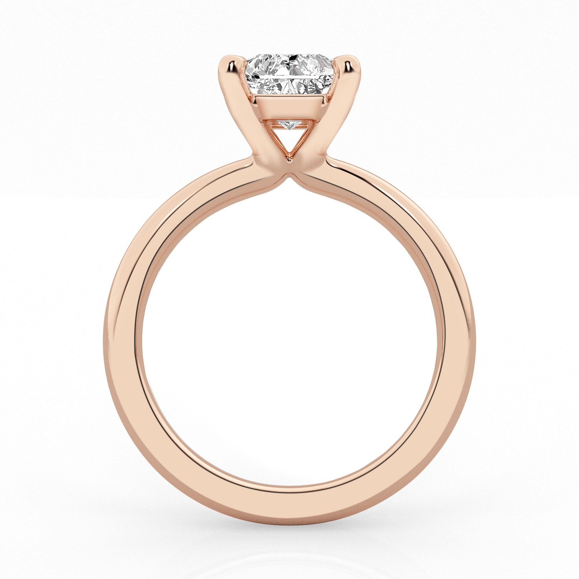 2 carat Radiant Solitaire Diamond Ring