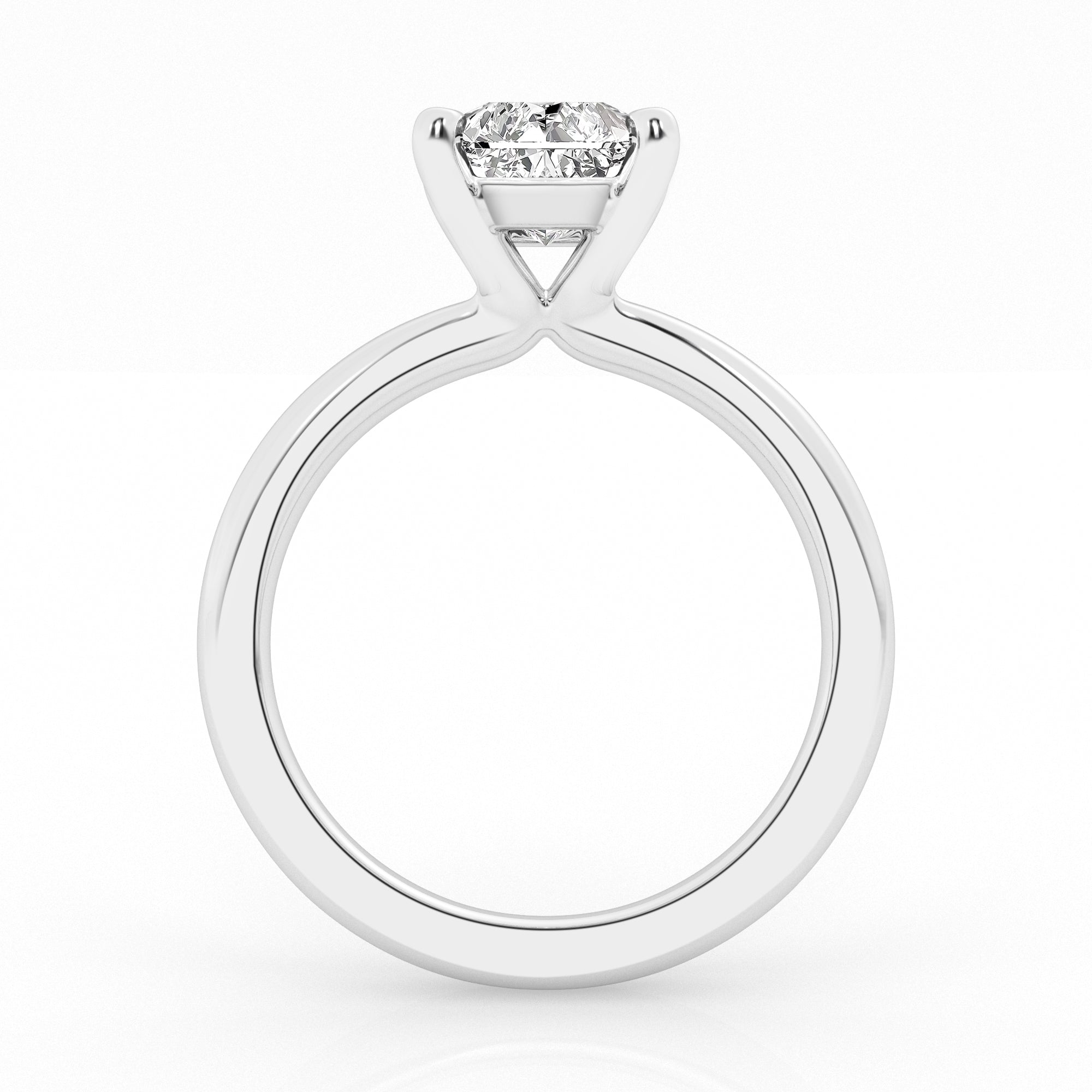 2 carat Radiant Solitaire Diamond Ring