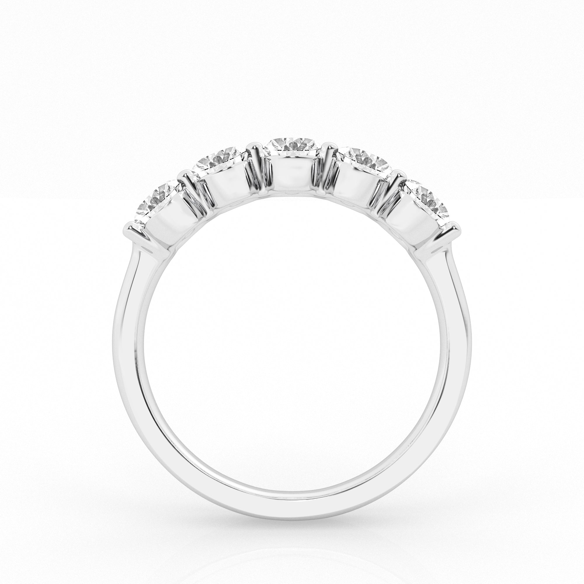 2 carat Oval Five Stone Diamond Ring