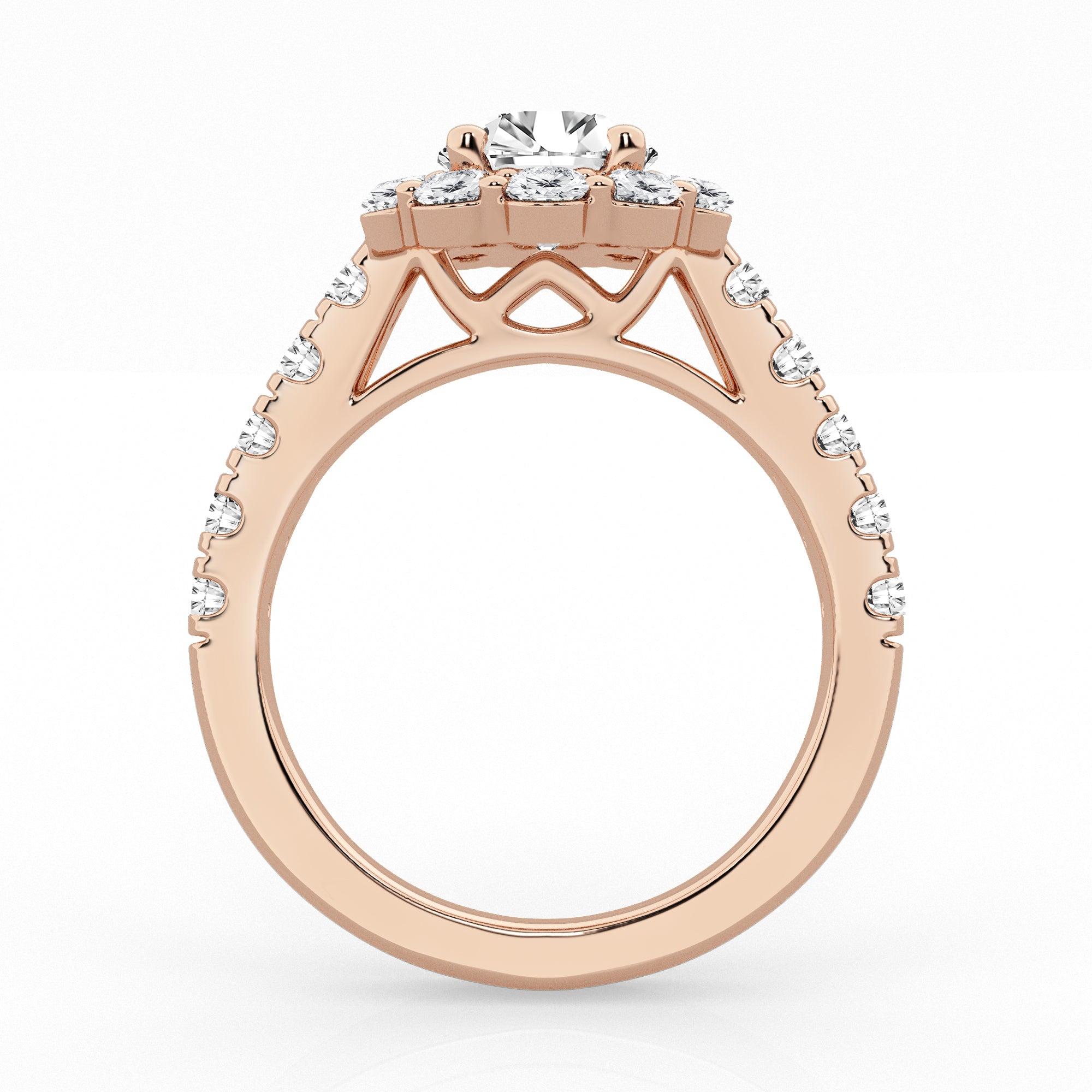 3 carat Round Halo Diamond Ring