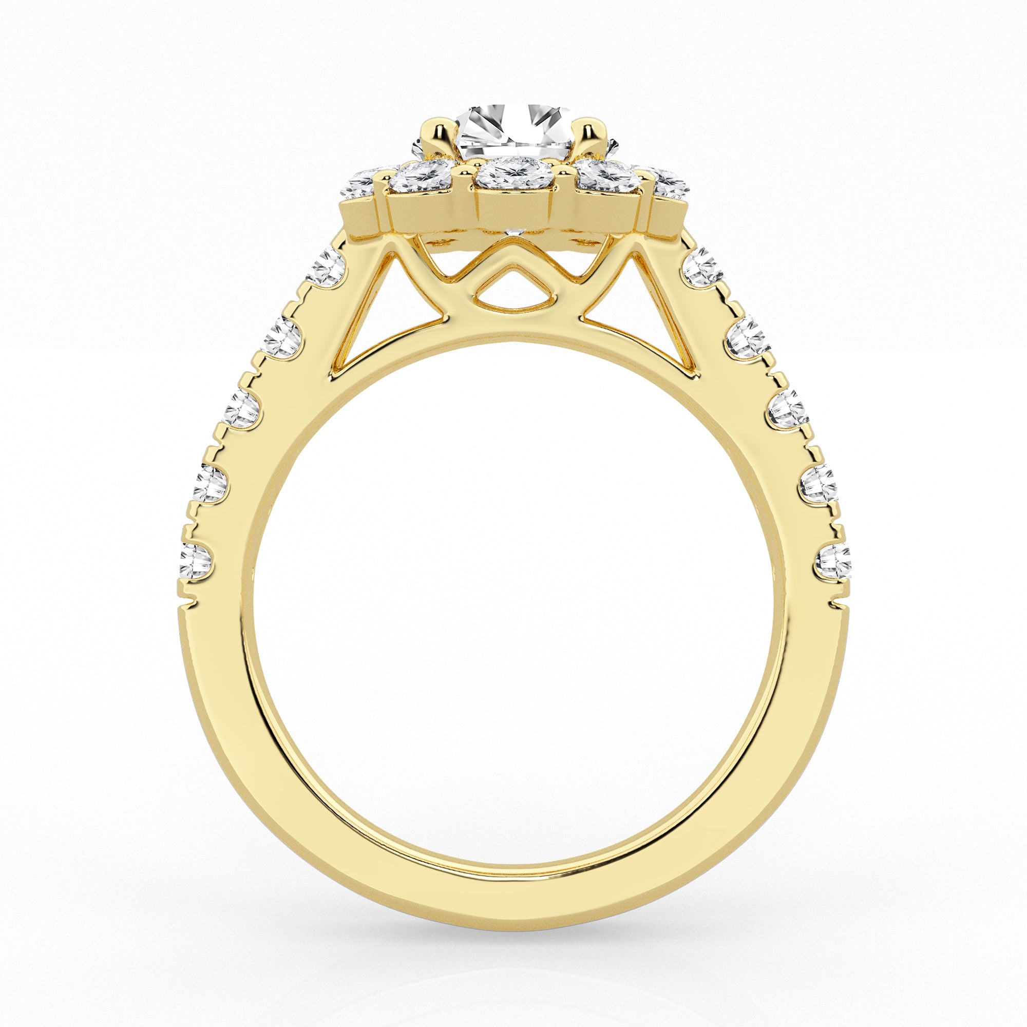 3 carat Round Halo Diamond Ring