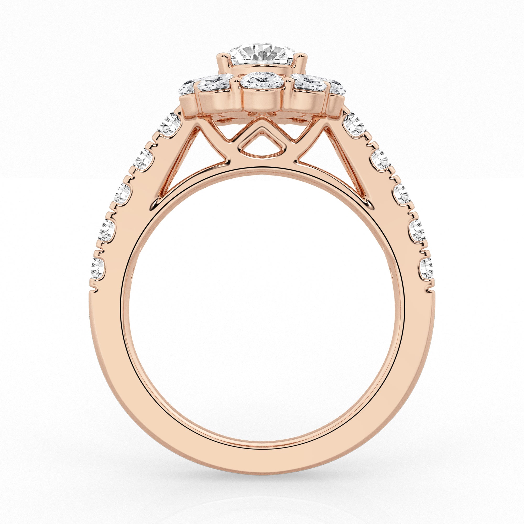 3 carat oval Halo Diamond Ring