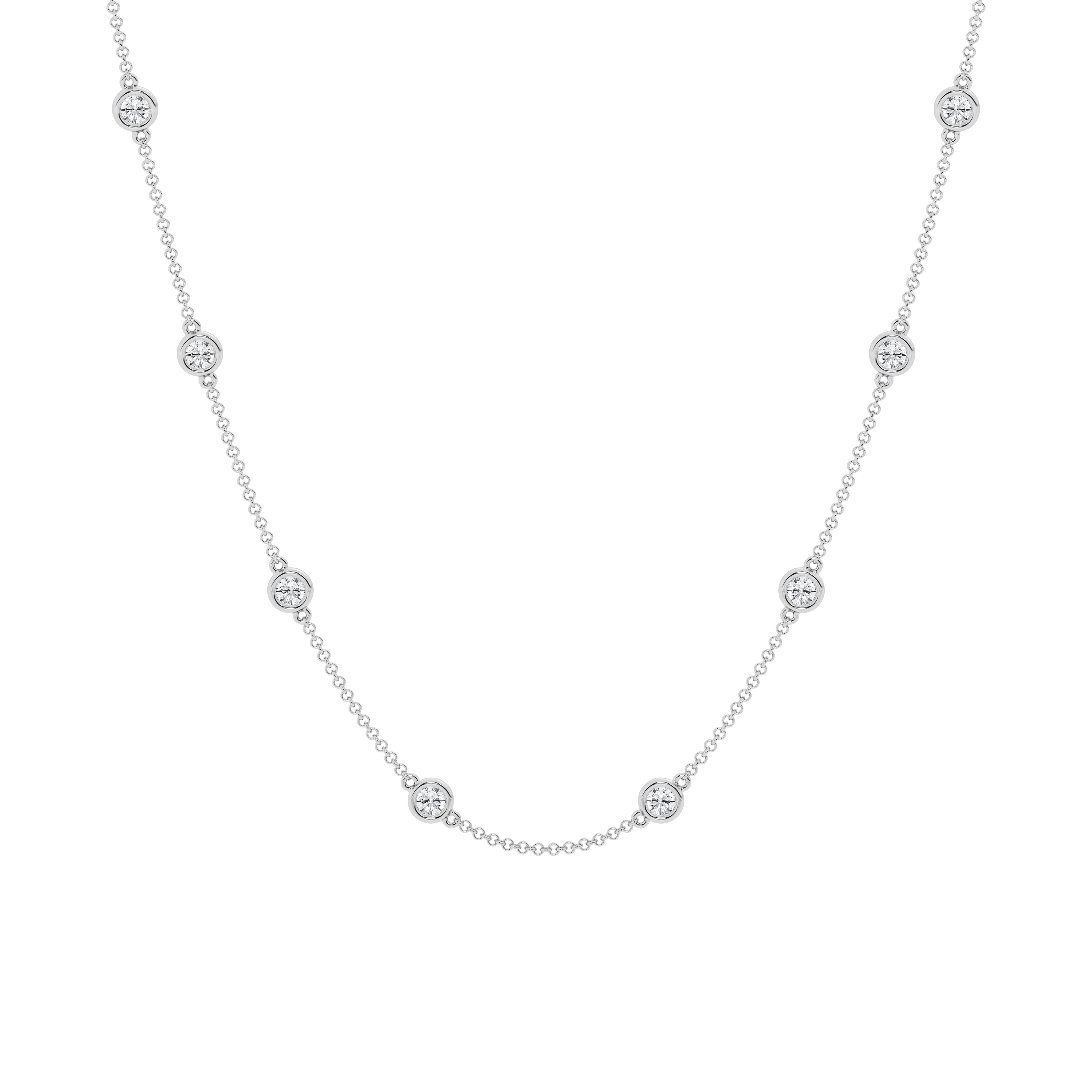 2 carat Diamond By the Yard Necklace