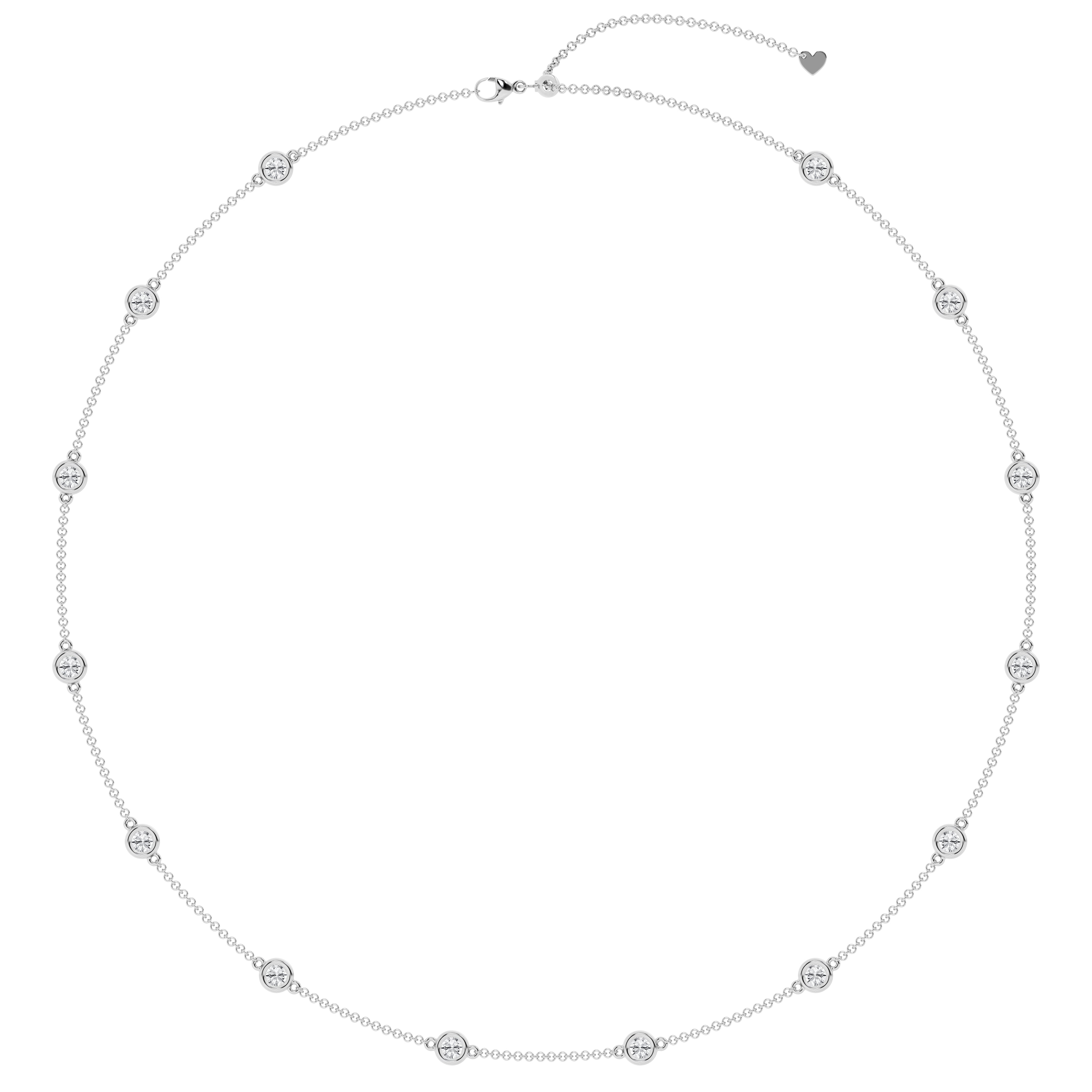 2 carat Diamond By the Yard Necklace