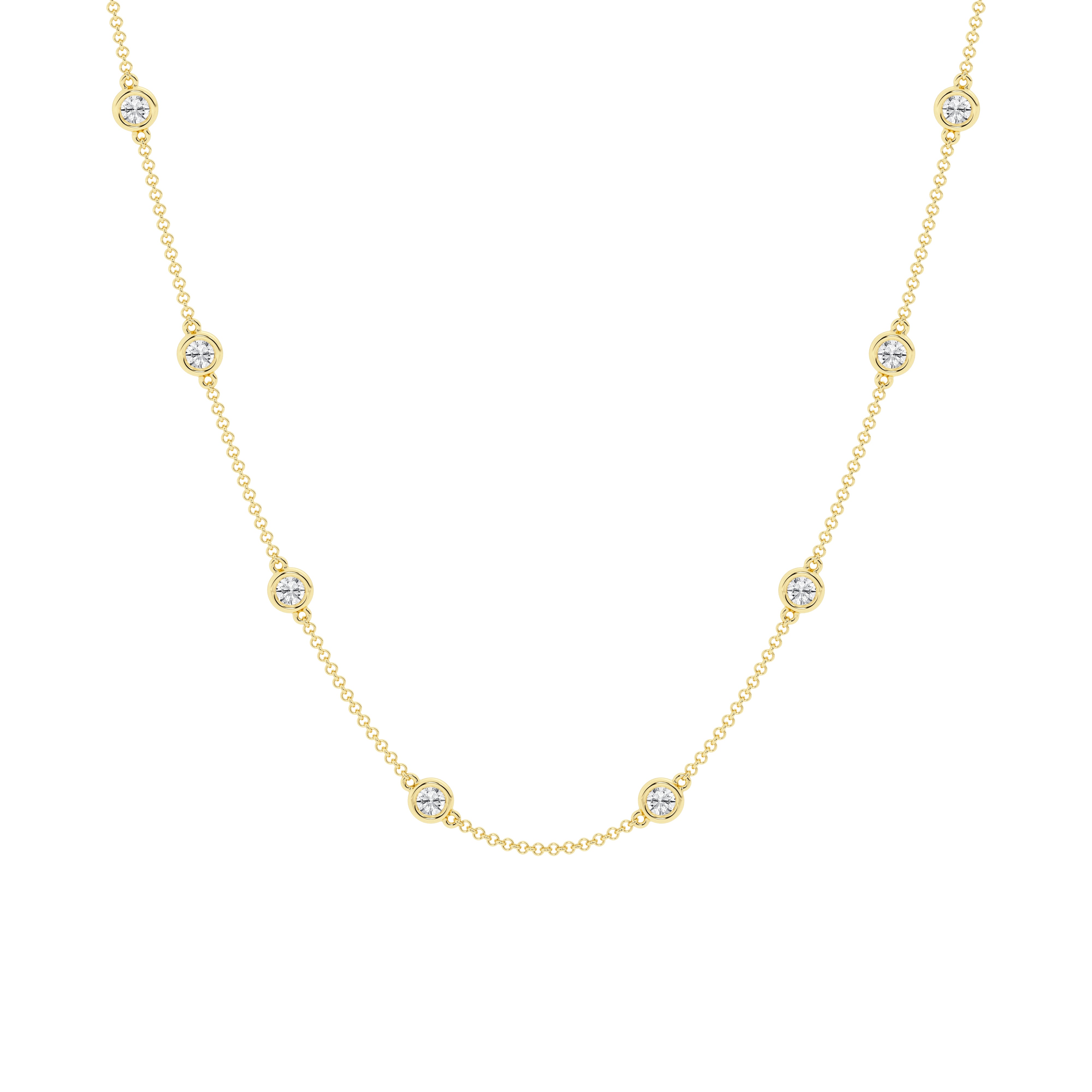 2 carat Diamond By the Yard Necklace