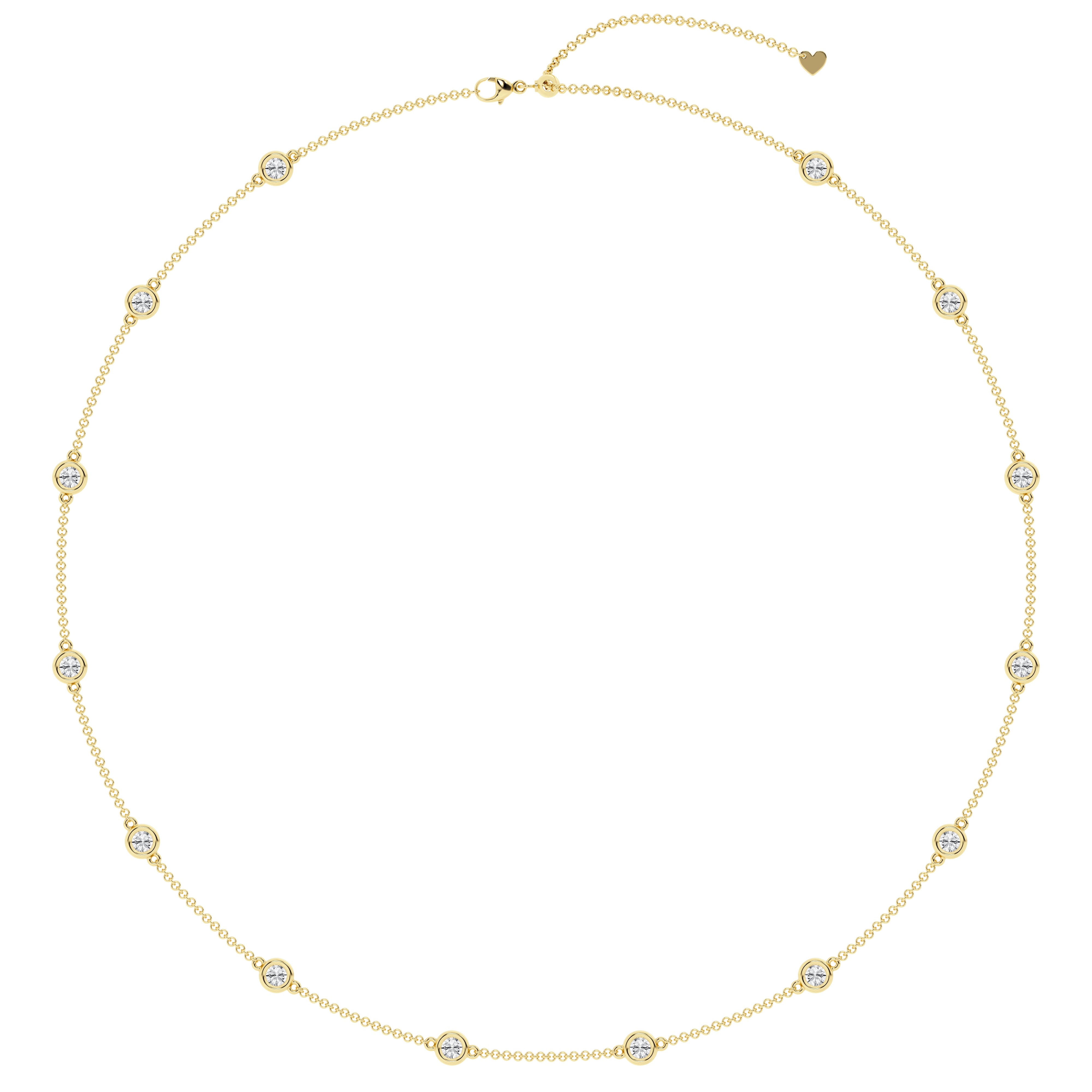 2 carat Diamond By the Yard Necklace