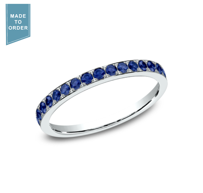 The Celeste Sapphire Ring - 14K White Gold