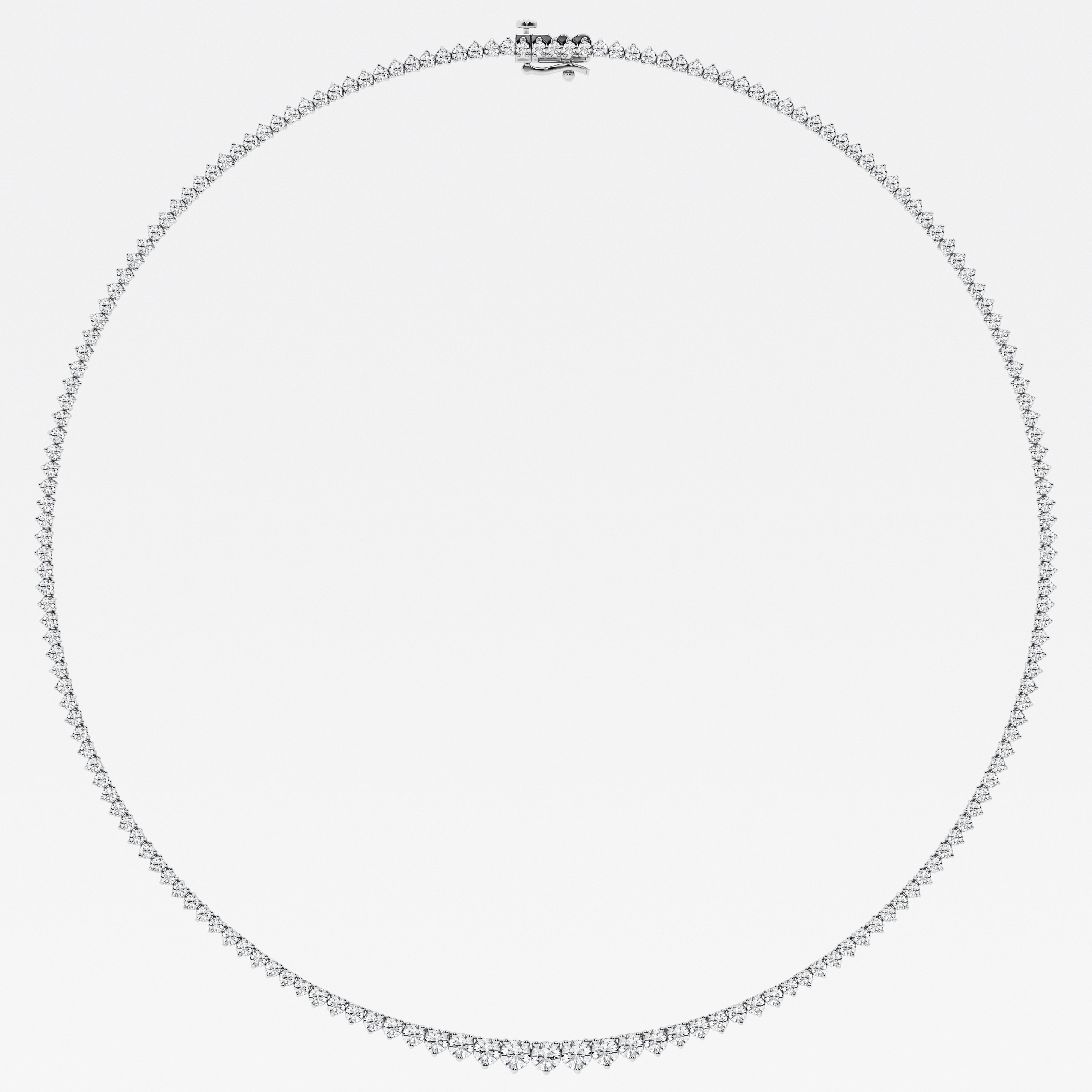 12ct Diamond Necklace in white gold