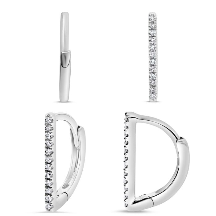 0.05 carat diamond stud earrings, elegant and versatile.