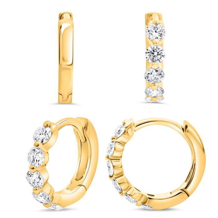 Eternal Hoop .29 Carat Diamond Earrings