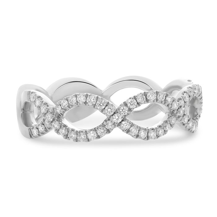 white gold Diamond Infinity Band