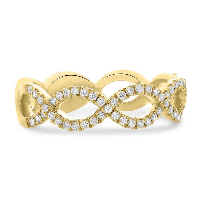 yellow gold Diamond Infinity Band