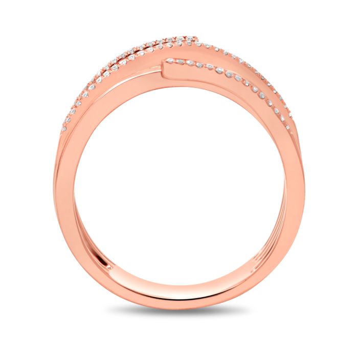 Diamond Overlapping Ring