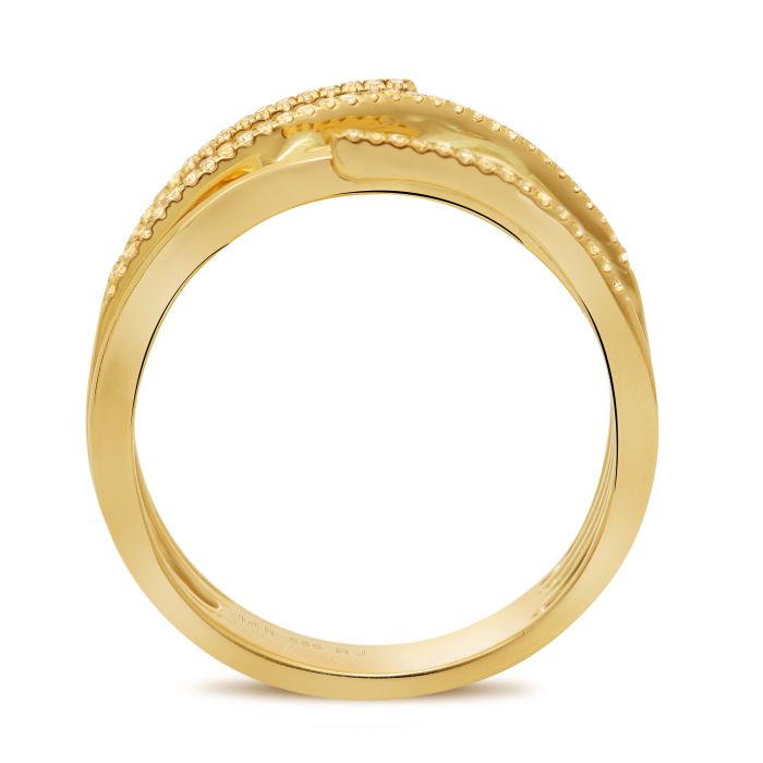 Diamond Overlapping Ring