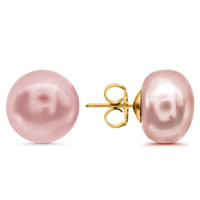 Blush pink Pearl Stud Earrings