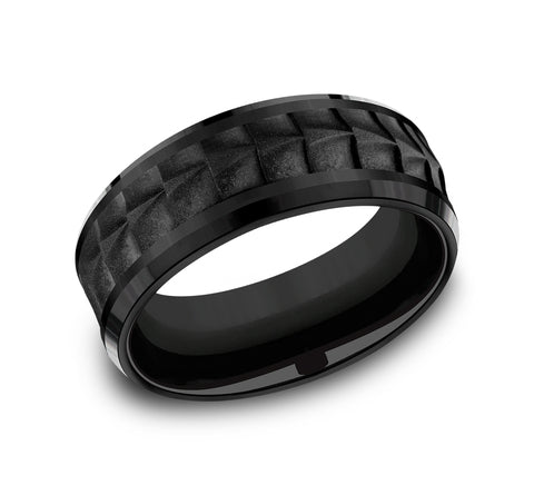 The Dundee - Black Titanium wedding band