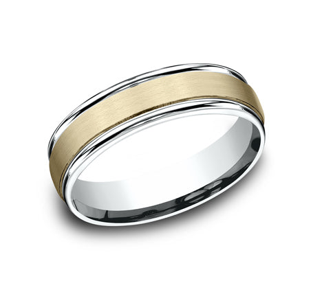 Platinum/18K Yellow wedding band for man