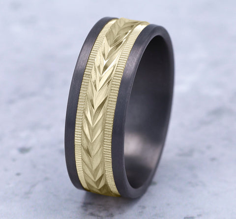 The Harvest - Grey Tantalum/14K White Gold