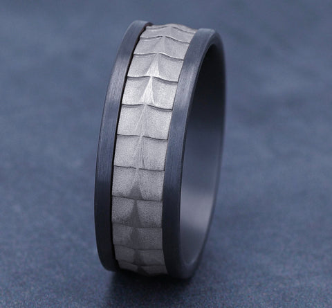 The Dundee - Tantalum Grey/14K White