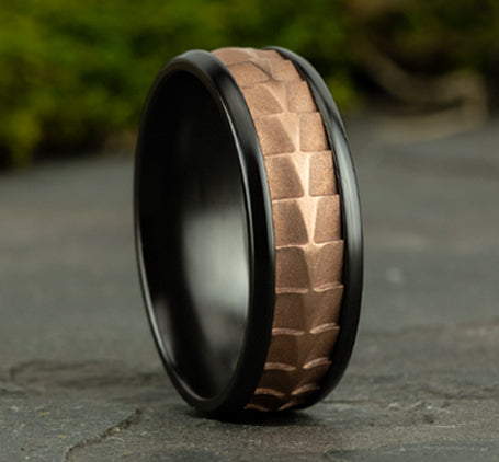 The Dundee - Black Titanium/14K Rose