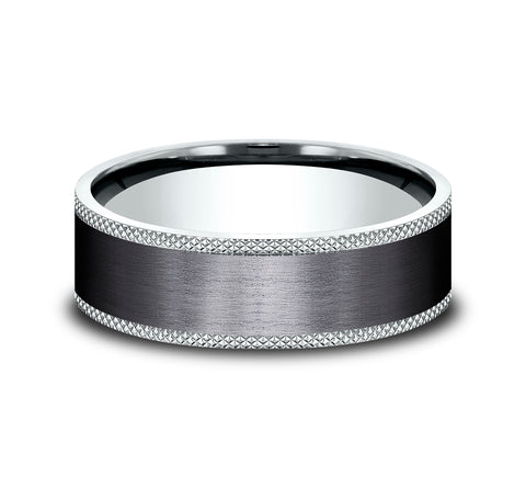 The Rogue - 14K White/Black Titanium
