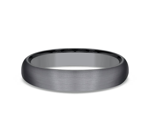 Tantalum Dark comfort fit wedding band for man