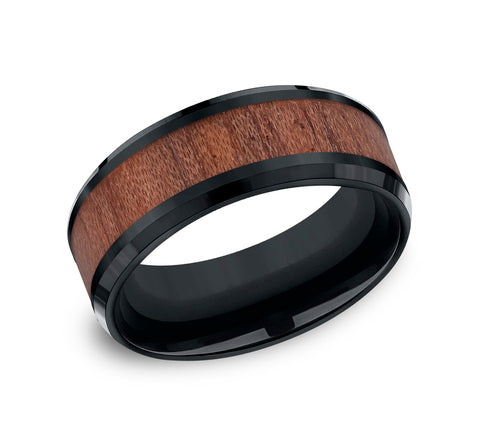 The Maker - Cobalt Black wedding band